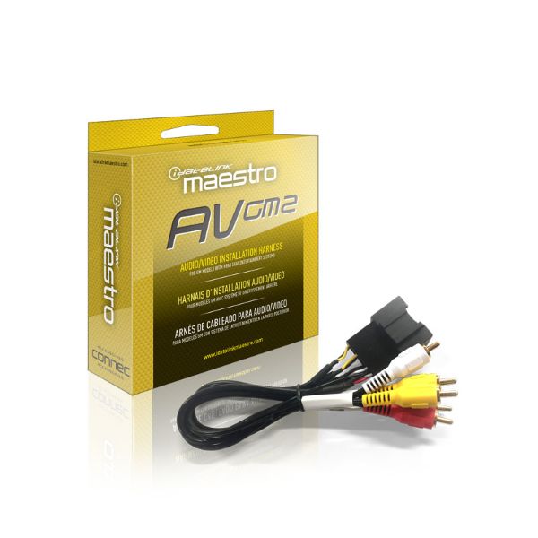 MAESTRO REAR SEAT VIDEO HARNESS FOR SELECT GM TRUCKS AND SUVS WITH FACTORY NAVIGATION 2012 TO 2014