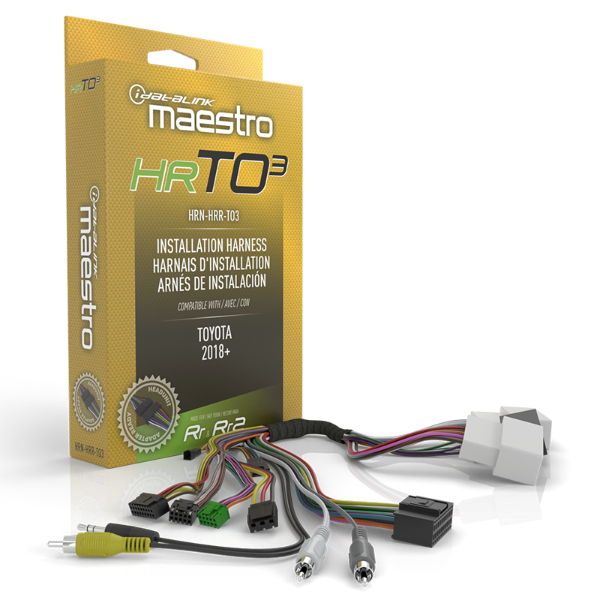 TO3 T-HARNESS FOR 2018+ TOYOTA VEHICLES WITH HU CONNECTORS