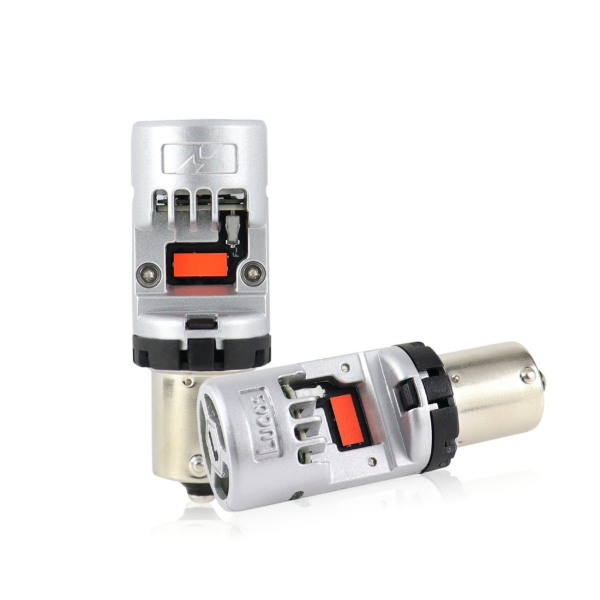 LUCAS LIGHTING 1156 BA15S 16 LED CANBUS BULB (RED)