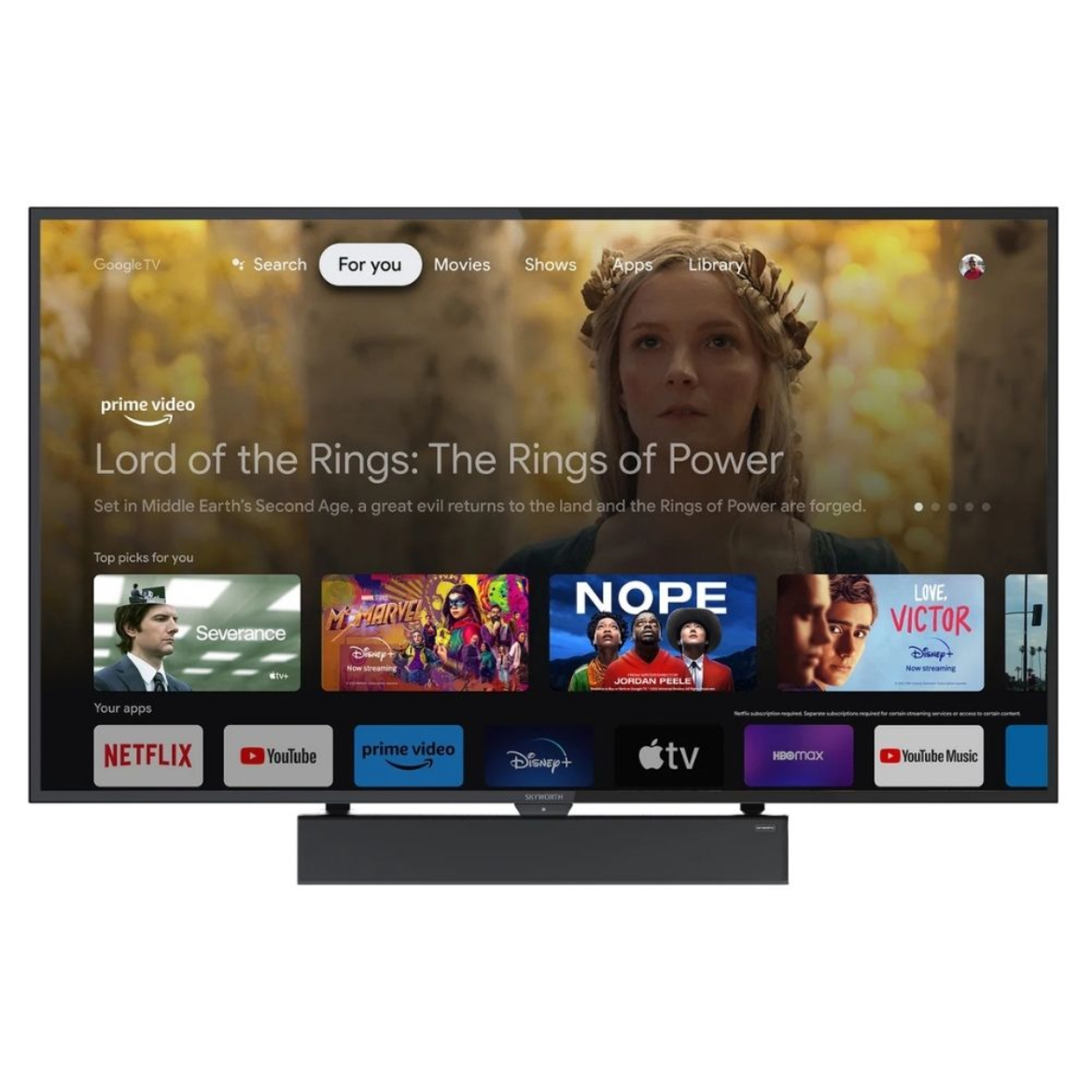 SKYWORTH CLARUS 75" OUTDOOR S1 FULL SUN MINI-LED 4K WITH SOUNDBAR AND WALL MOUNT